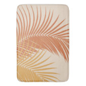 パーム葉イエローオレンジビア#1 #tropical #art  バスマット (正面縦)