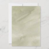 パーム葉エレガントフローラグリーンウォーター色 セーブザデート (裏面)