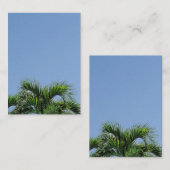パーム葉カスタムテンプレート空白の自然エレガント ノートカード (正面/裏面)