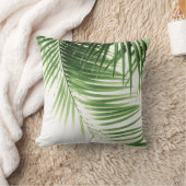 パーム葉グリーンビベス#9 クッション (ブランケット)