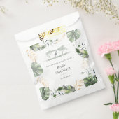 パーム葉サファリカップル赤ちゃんシャワー フェイバーバッグ (封をした状態)