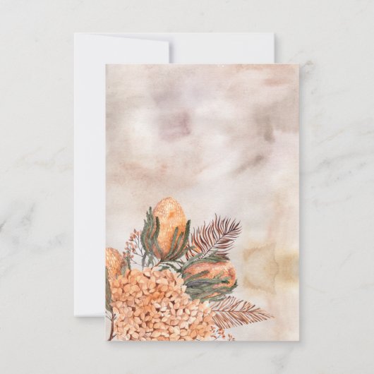 パーム葉ズアジュアガールの写真洗礼ありがとう サンキューカード (裏面)