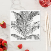 パーム葉ツリー抽象芸術のパターン スタンダードランチョンナプキン (インサイチュ)