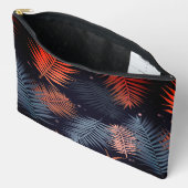 パーム葉デザイン アクセサリーポーチ (見開き)