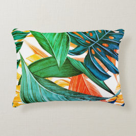 パーム葉トロピカルエキゾチック枕 アクセントクッション