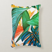 パーム葉トロピカルエキゾチック枕 アクセントクッション (正面(垂直))