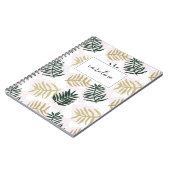 パーム葉ノパーソナライズされたート ノートブック (左側)