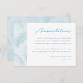 パーム葉ビーチ結婚式宿泊施設 エンクロージャーカード (正面/裏面)