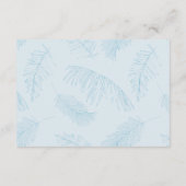 パーム葉ビーチ結婚式宿泊施設 エンクロージャーカード (裏面)