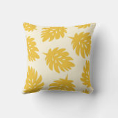 パーム葉ビーチI黄 クッション (裏面)