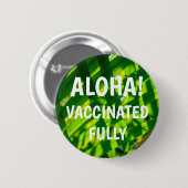 パーム葉プライド、カパ、カウアイ・アロハ予防接種 缶バッジ (正面&裏面)