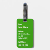 パーム葉プライド，カパ，カウアイ，ハワイ – アロハ ラゲッジタグ (裏面縦)