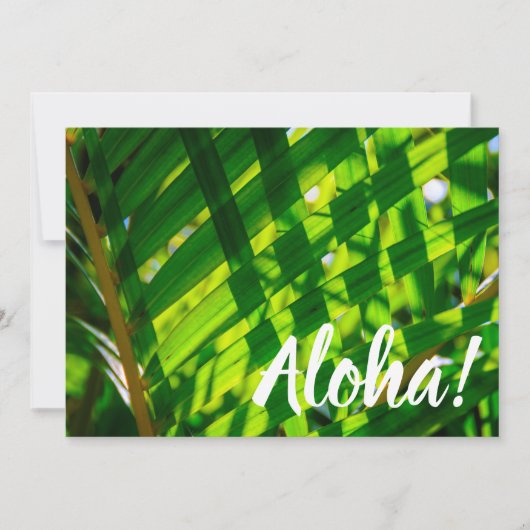 パーム葉プライド,カパ,カウアイ,ハワイ 招待状 (正面)