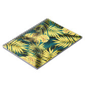 パーム葉ヴィンテージ熱帯 ノートブック (左側)