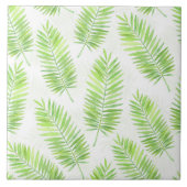 パーム葉模様 タイル (正面)