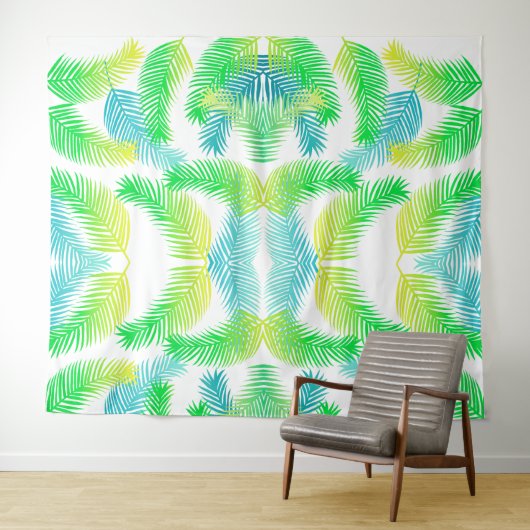 パーム葉模様 タペストリー (インサイチュ(横))