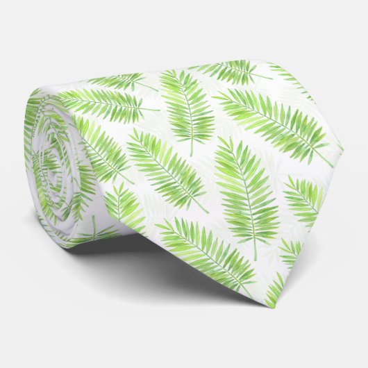パーム葉模様 ネクタイ (ロール)