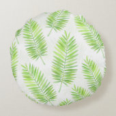 パーム葉模様 ラウンドクッション (裏面)