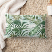 パーム葉熱帯ジャングル ランバークッション (ブランケット)