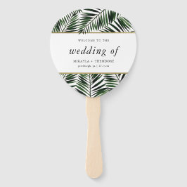 パーム葉結婚式 プログラムファン ハンドファン