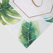 パーム葉金ゴールド白エレガント熱帯夏 薄葉紙 (詳細)