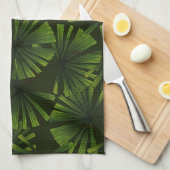 パーム葉 キッチンタオル (四つ折り)