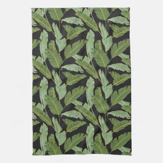 パーム葉 キッチンタオル (縦)