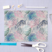 パーム葉，トロピカル，ボタ葉ニカル，ジャングル， 薄葉紙 (クラフト)