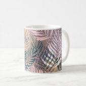 パーム葉，トロピカル，ボ葉タニカル，ジャングル コーヒーマグカップ (正面右)