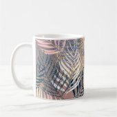 パーム葉，トロピカル，ボ葉タニカル，ジャングル コーヒーマグカップ (左)