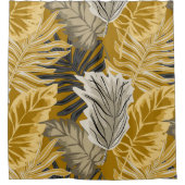 パーム葉，トロピカル，植物学，ジャングル，森， シャワーカーテン (正面)