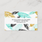 パーム葉 |ナチュラル 名刺 (裏面)