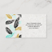 パーム葉 |ナチュラル 名刺 (裏面)