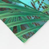 パーム葉、パーム フリースブランケット (角)