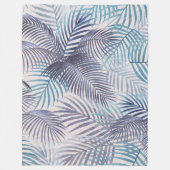 パーム葉 フリースブランケット (正面)