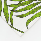 パーム葉 フリースブランケット (角)