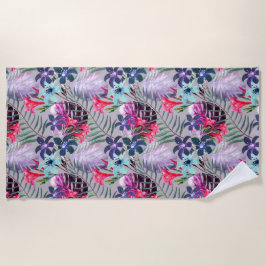 パーム葉,フローラ,植物学,カラフル,ビーチ, b ビーチタオル