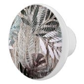 パーム葉，木，熱帯植物学 セラミックノブ (右)