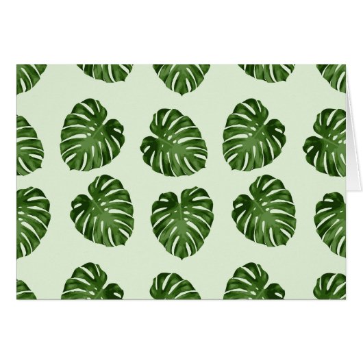 パーム葉、緑葉の、熱帯パターン (正面横)