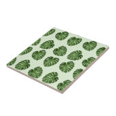 パーム葉、緑葉の、熱帯パターン タイル (側面)