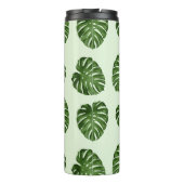 パーム葉、緑葉の、熱帯パターン タンブラー (裏面)