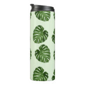 パーム葉、緑葉の、熱帯パターン タンブラー (回転右)