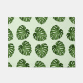 パーム葉、緑葉の、熱帯パターン ドアマット (正面)
