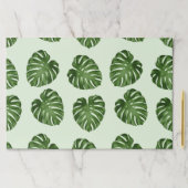 パーム葉、緑葉の、熱帯パターン ペーパーパッド (インサイチュ)