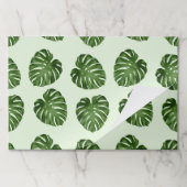 パーム葉、緑葉の、熱帯パターン ペーパーパッド (折り畳み)