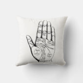 パーム読チャート占い師の未来 クッション (裏面)