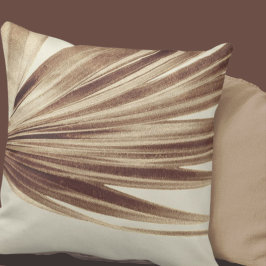 パーム銅葉 |ミニマモダンリスト抽象芸術 クッション