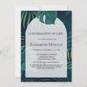 パーム離れお祝い 招待状 (正面)