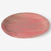 パーム離れシャドーオンコーラル ペーパープレート (アングル)