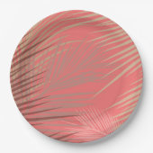 パーム離れシャドーオンコーラル ペーパープレート (正面)